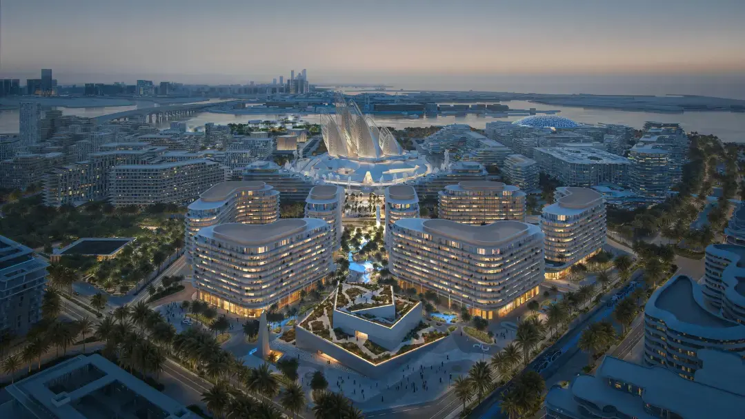 Beachfront living at Mamsha Al Saadiyat featuring direct access to Saadiyat Beach and lush landscaping.